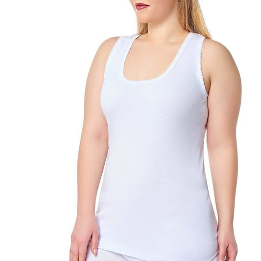 Camisole for Women Wide Strap Solid Tank Top Under Shirt 100 Percent Cotton