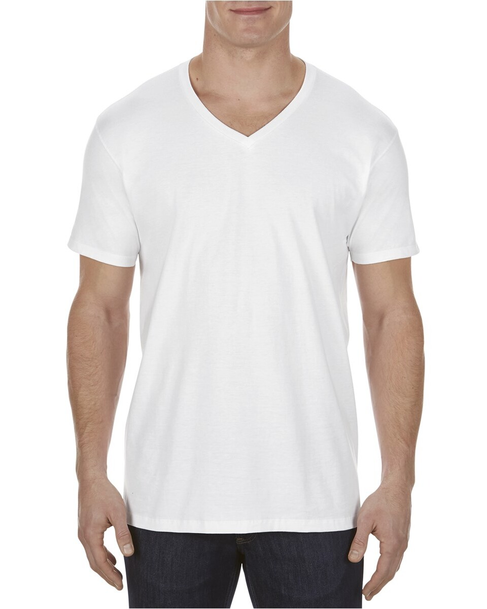 Wholesale Cotton V-Neck T-Shirts Blank All Colors Available
